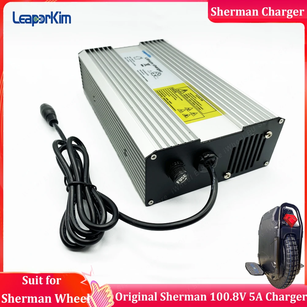 Original Leaperkim Veteran Sherman MAX 100.8V 5A Charger ECU Charger MONOWHEEL Parts Official Leaperkim Accessories