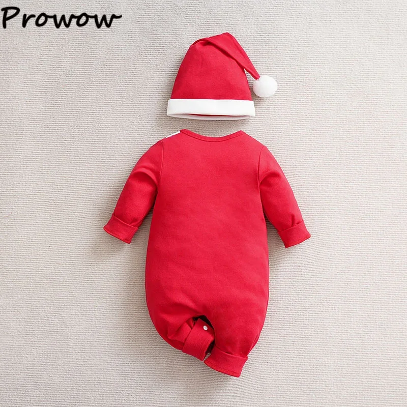 Prowow الطفل عيد الميلاد السروال القصير الأحمر الزنجبيل خبز الكرتون ارتداءها مع قبعة عيد الميلاد 2 قطعة بلدي أول السنة الجديدة الطفل زي 2026 #6