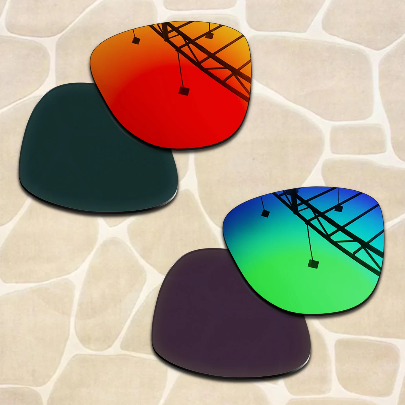 

1.5MM POLARIZED Replacement lenses for Oakley Actuator(A) OO9250A 57mm, Anti-Scratch & Impact Resistant