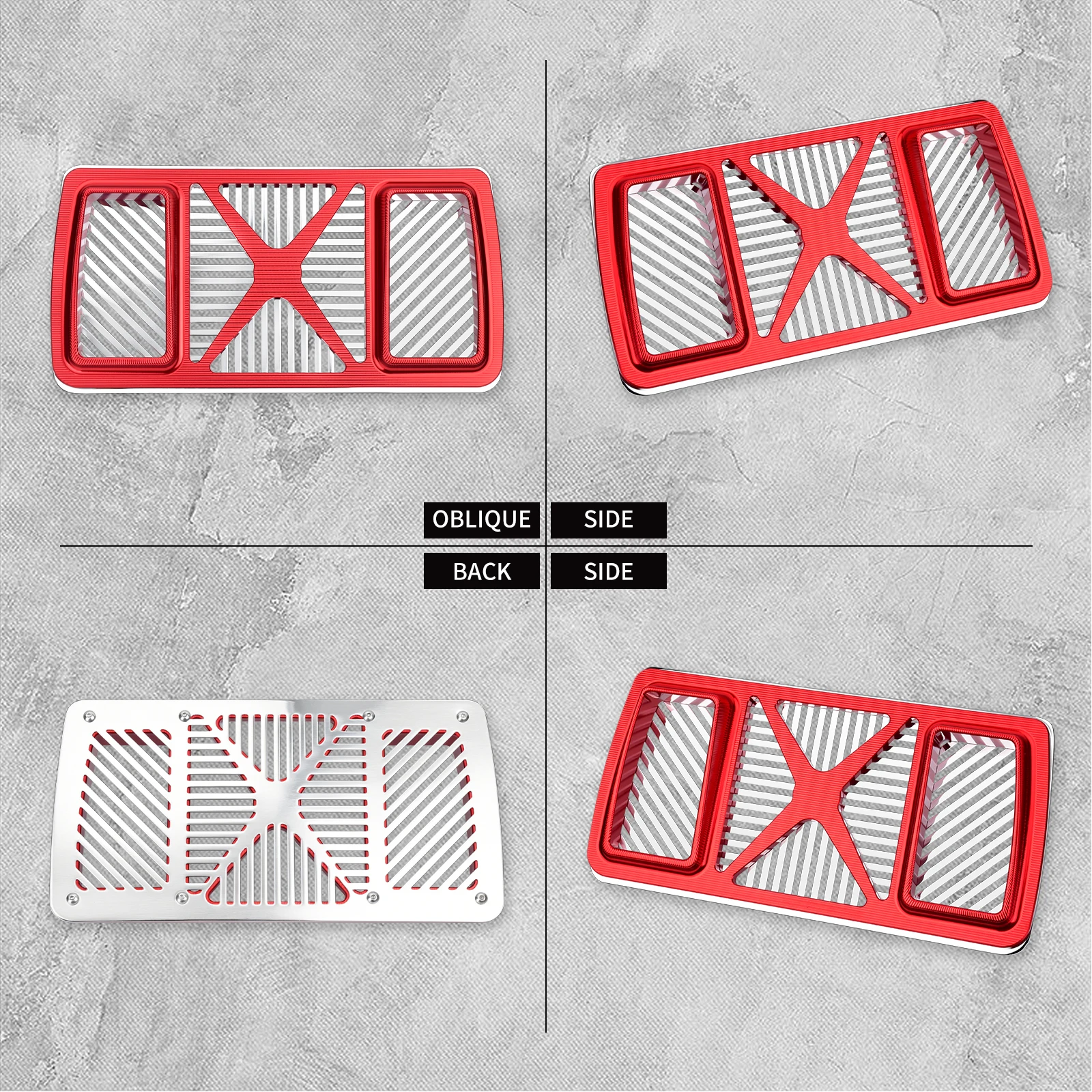 Motorcycle Oil Cooler Cover Aluminum 1 PC Radiator Guards Protector For Harley Touring M8 Road Glide Street Glide 2024-2026
