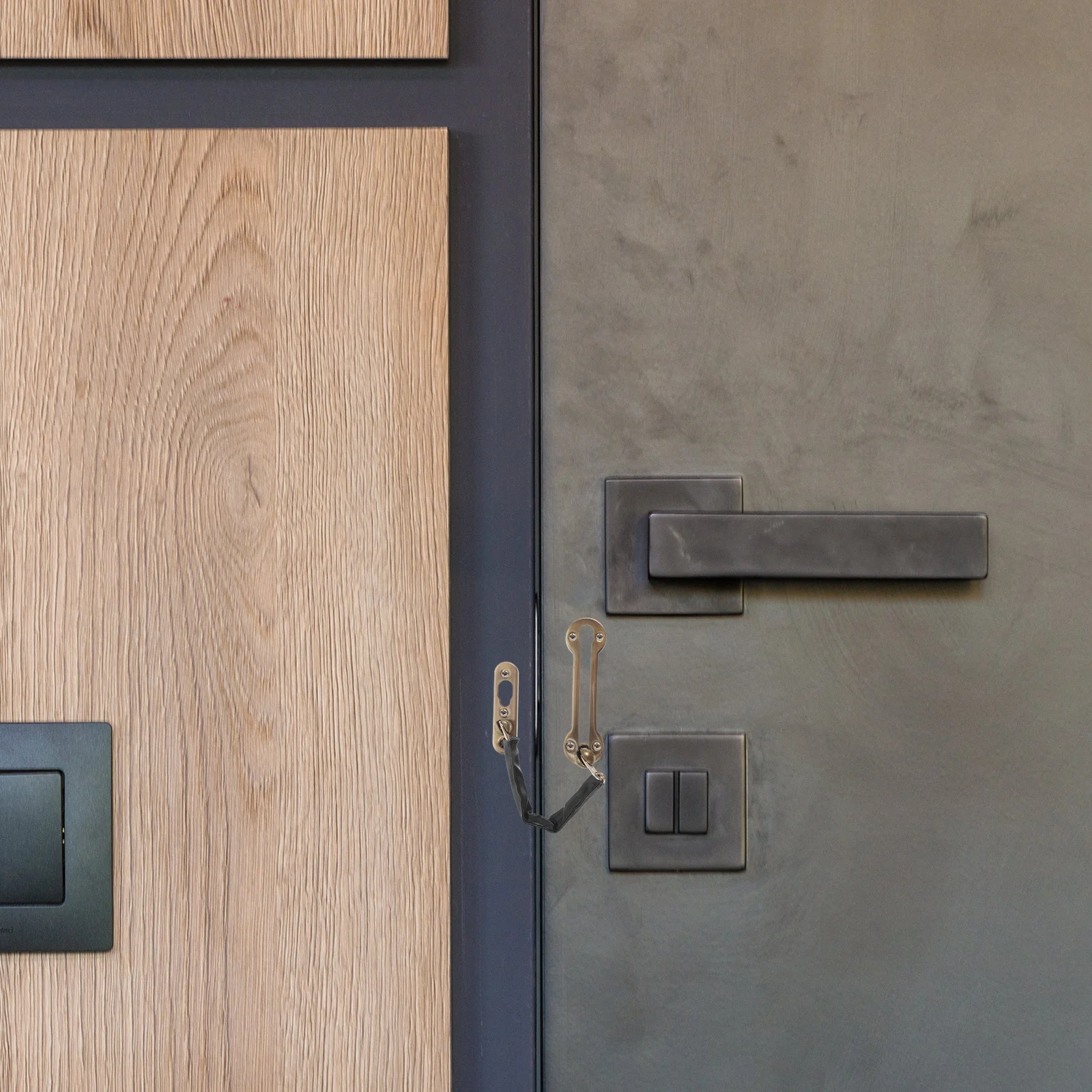 Heavy Duty Reinforcement Latch For Interior Front Doors Stainless Steel Durable Easy Install Multiple Thickness