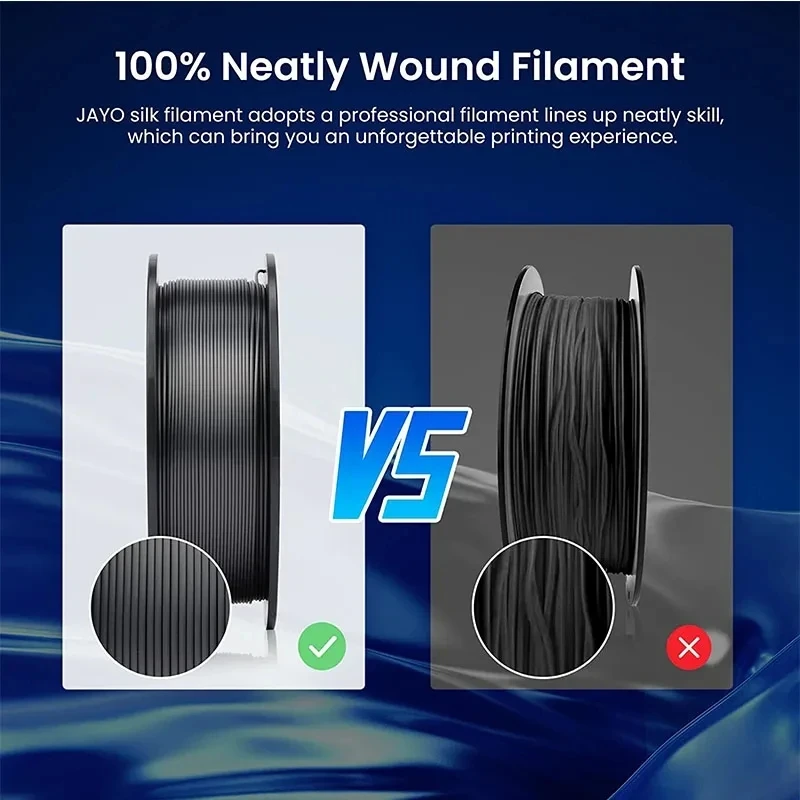 JAYO pla plus Filament 5KG 3D printer filament PLA+ 1.75MM 5Rolls multiple colors optional Neatly Wound for 3D Printer