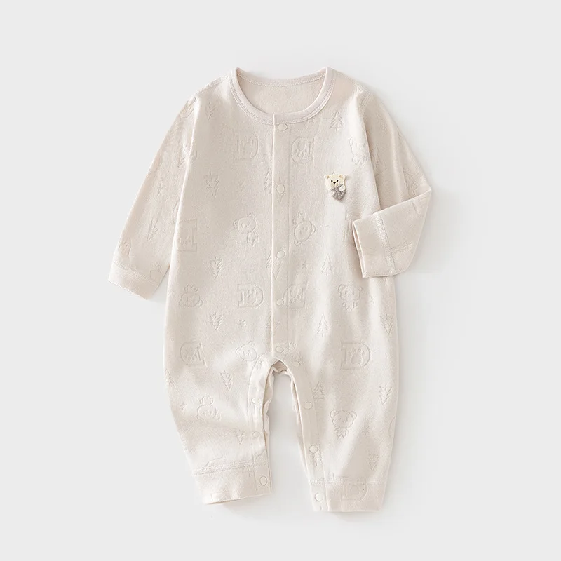 Baby-Strampler Neugeborenen-Strampler ohne Knochenfutter für Frühling und Herbst Modal-Romper für Jungen und Mädchen Baby- und Kleinkinder-Strampler