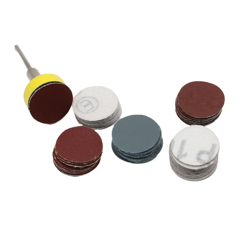 100Pcs 1inch 25mm Sanding Discs Pad 100-3000# Abrasive Polishing Pad for Dremel Rotary Tool Sandpapers Accessor Outils Abrasifs