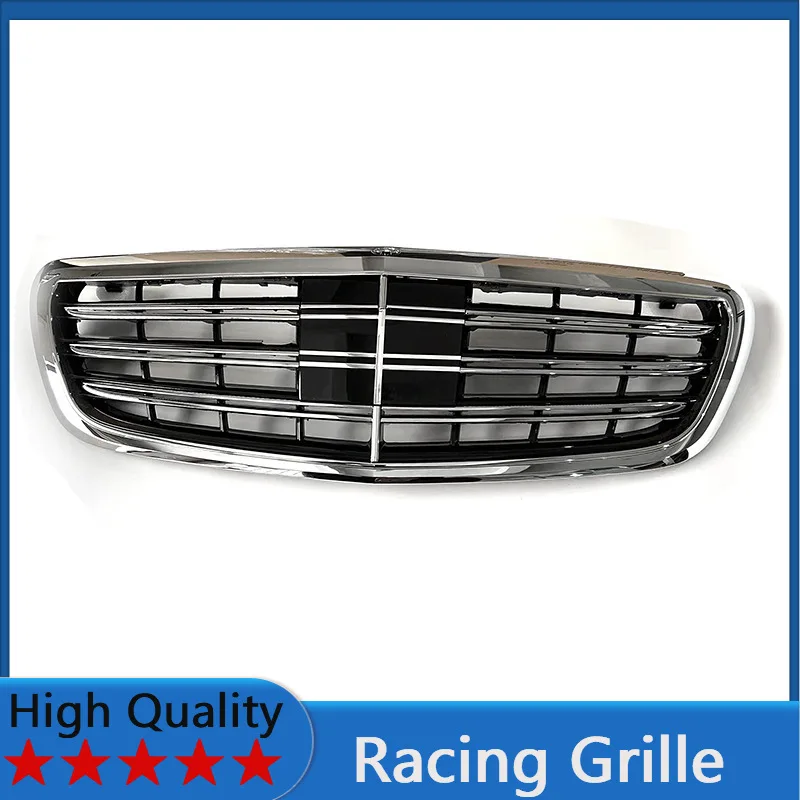 

For Mercedes Benz S-Class W222 2014-2020 Racing Grille Front Bumper Grill Body Kit Accessories - A-M-G Style