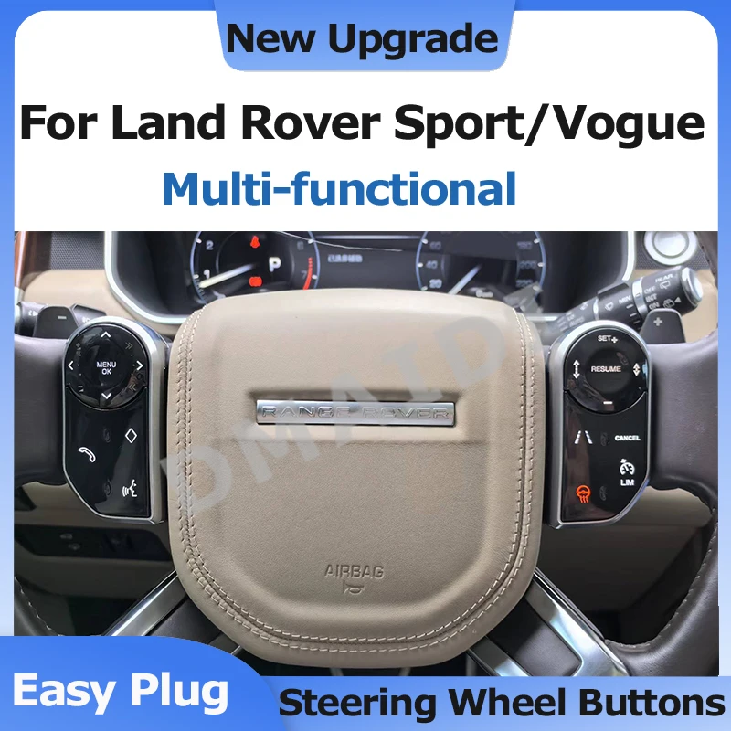 Multi-Function Car Steering Wheel Touch Buttons Control For Land Rover Range Rover Sport Vogue Discovery 5 L405 L494 2013-2017