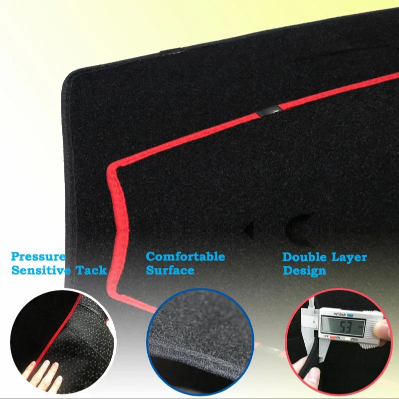 الظل كيب بطانية اكسسوارات السيارات غطاء لوحة القيادة داش مجلس حصيرة السجاد وسادة لشركة هيونداي أيونيك الكهربائية EV الهجين PHEV 2016 ~ 2019