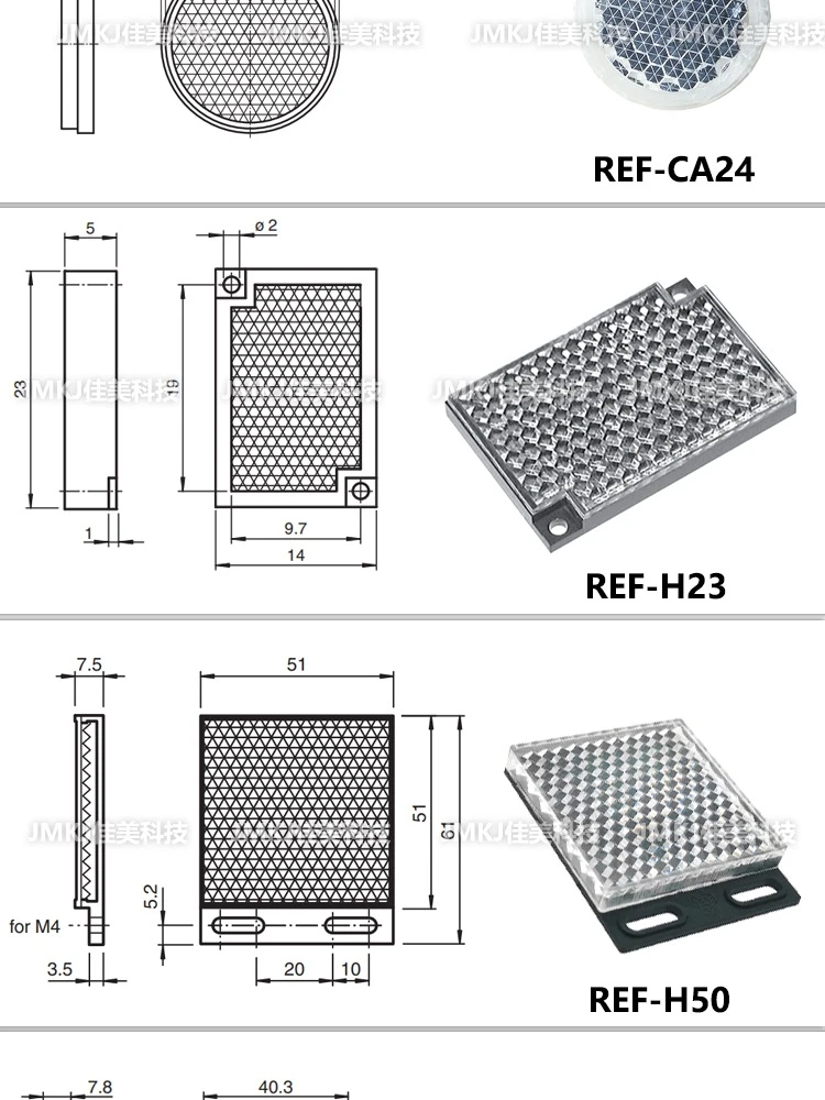 Precision Prism Reflector Reflector C110A P42 P250 P250F PL9F PL20A PL20F