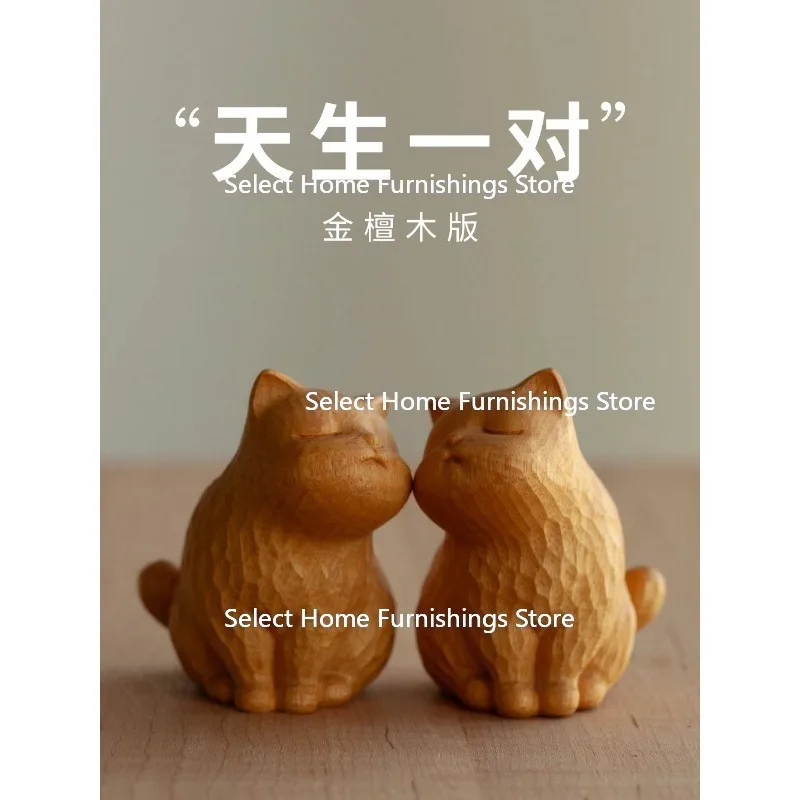 

Suitable for A Natural Pair of Newcomers Wood Carving Birthday Gift Creative Gift Box