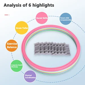 ألعاب رياضية مضحكة في الهواء الطلق للأطفال مجموعة حلقة القفز شعرية 10 جنوط 10 موصلات ألعاب تفاعلية بين الوالدين والطفل أفضل 10 صفقات مبيعات Pirapora Jump - No9