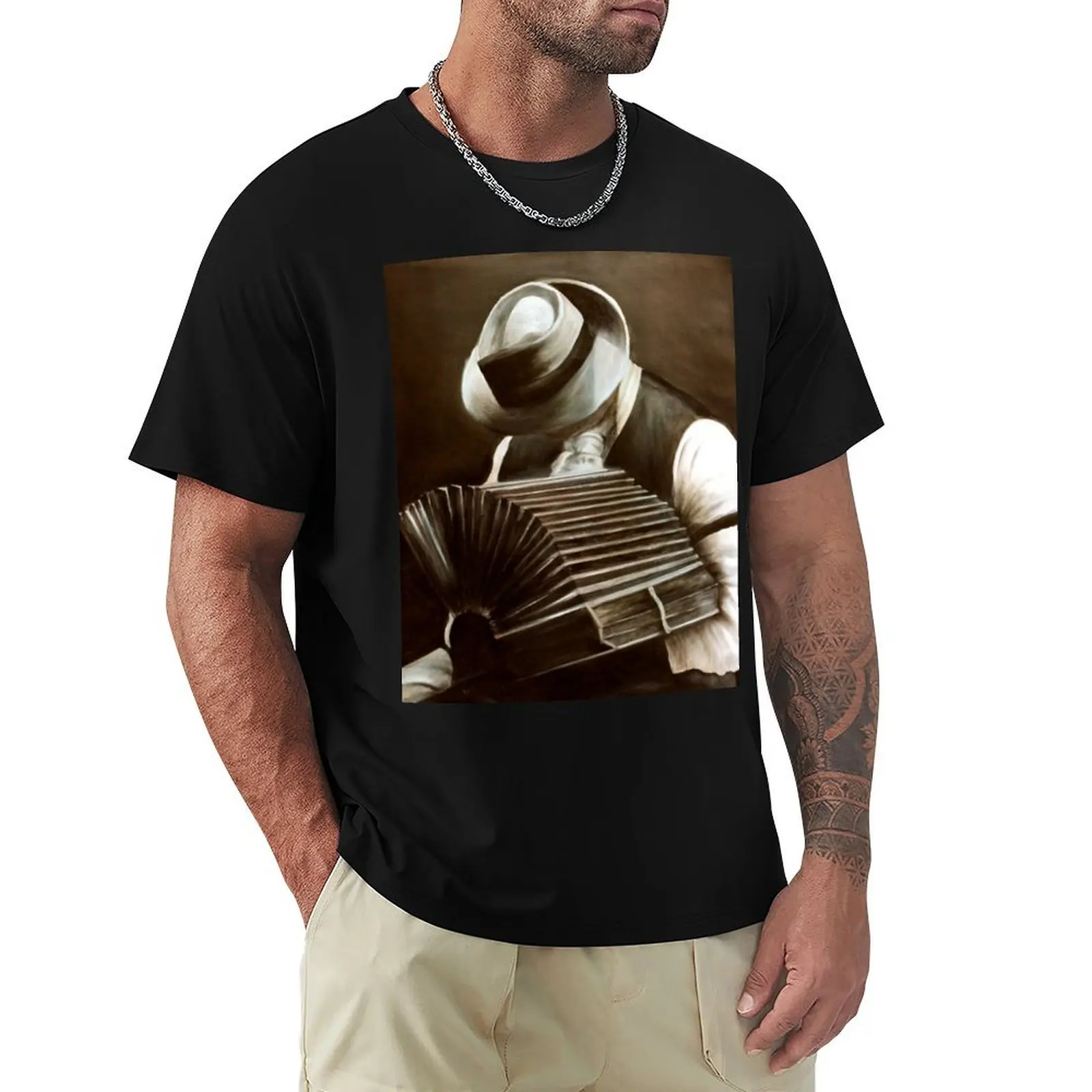Camiseta Queja de bandoneón, camiseta informal básica de color liso