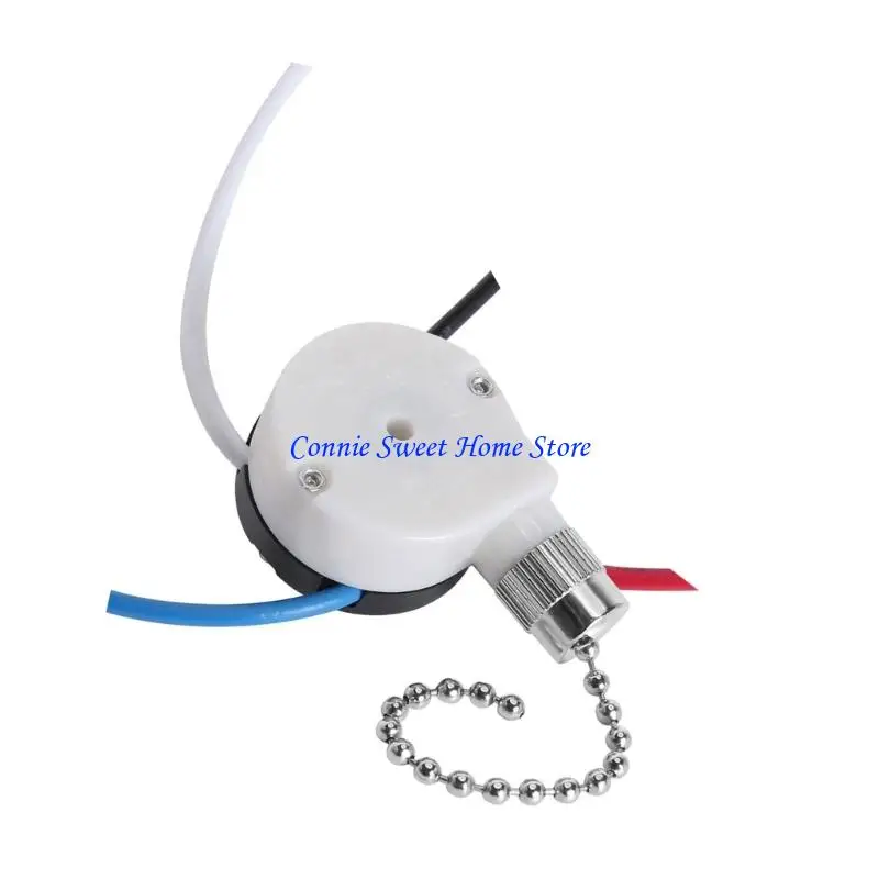 LXAF Universals 3 Speeded 4 Wire Fan Control Switches Pull Chain Mechanism Pre Installed Wire for Seamlessly Replacement