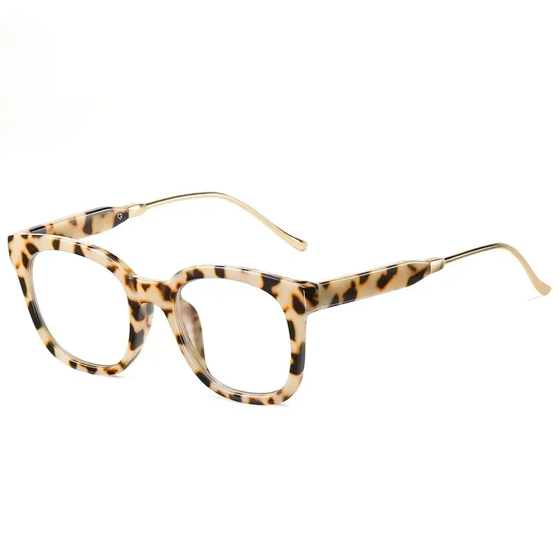 

Fashion computer flat mirror Blue light proof flat glasses full frame large frame myopia glasses