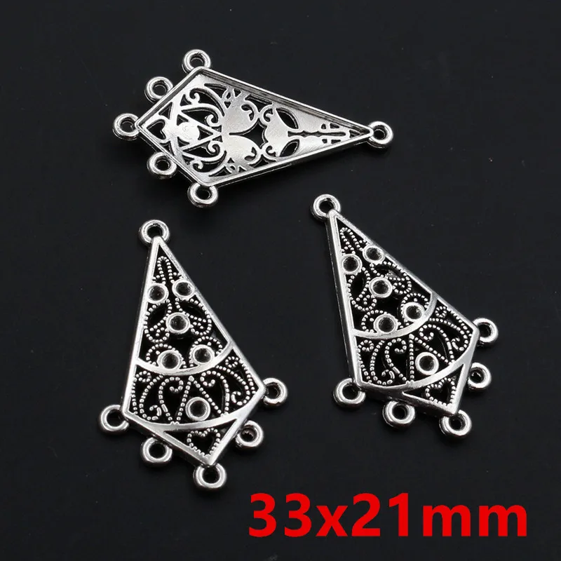 20pcs Boho Style Vintage Pendant Charms Connector DIY Jewelry Making Accessories for Earrings Necklace Craft Findings image 2
