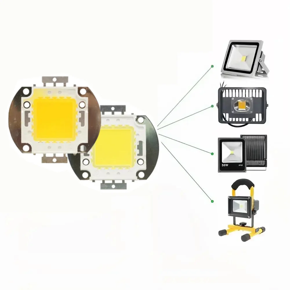 

Светодиодные чипы COB 10W 20W 30W 50W 100W, матричные, интегрированные, DC12V-36V, SMD, для DIY прожекторов и ламп-споттеров