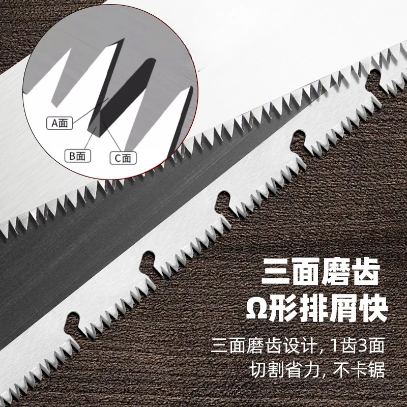 Universal Steel Woodcutting Handsaw 420/445/450mm Serration Long Timber Saw For Wood Cutting Hand Tool