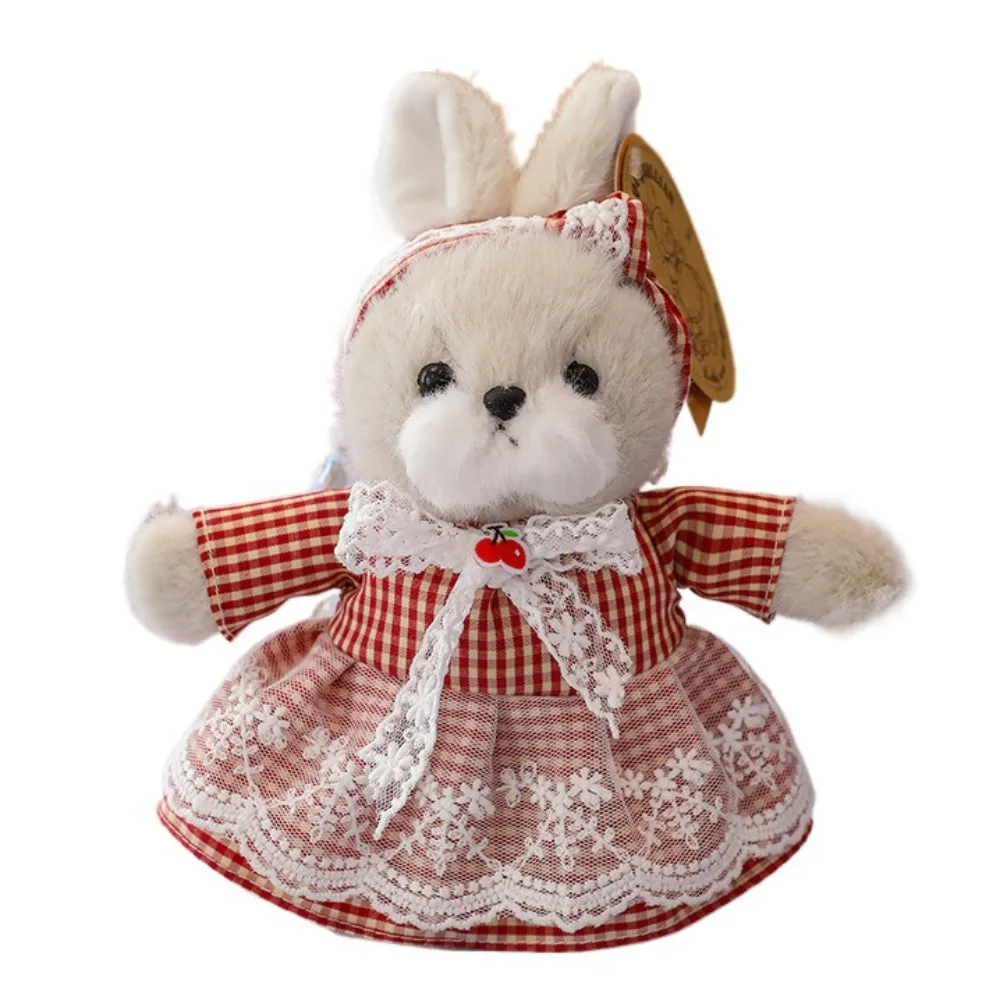 

Модный семейный брелок с кроликом, милые пушистые куклы, брелок с кроликом, кольцо из сплава с одеждой, брелок для ключей с кроликом, ювелирные изделия, подарки