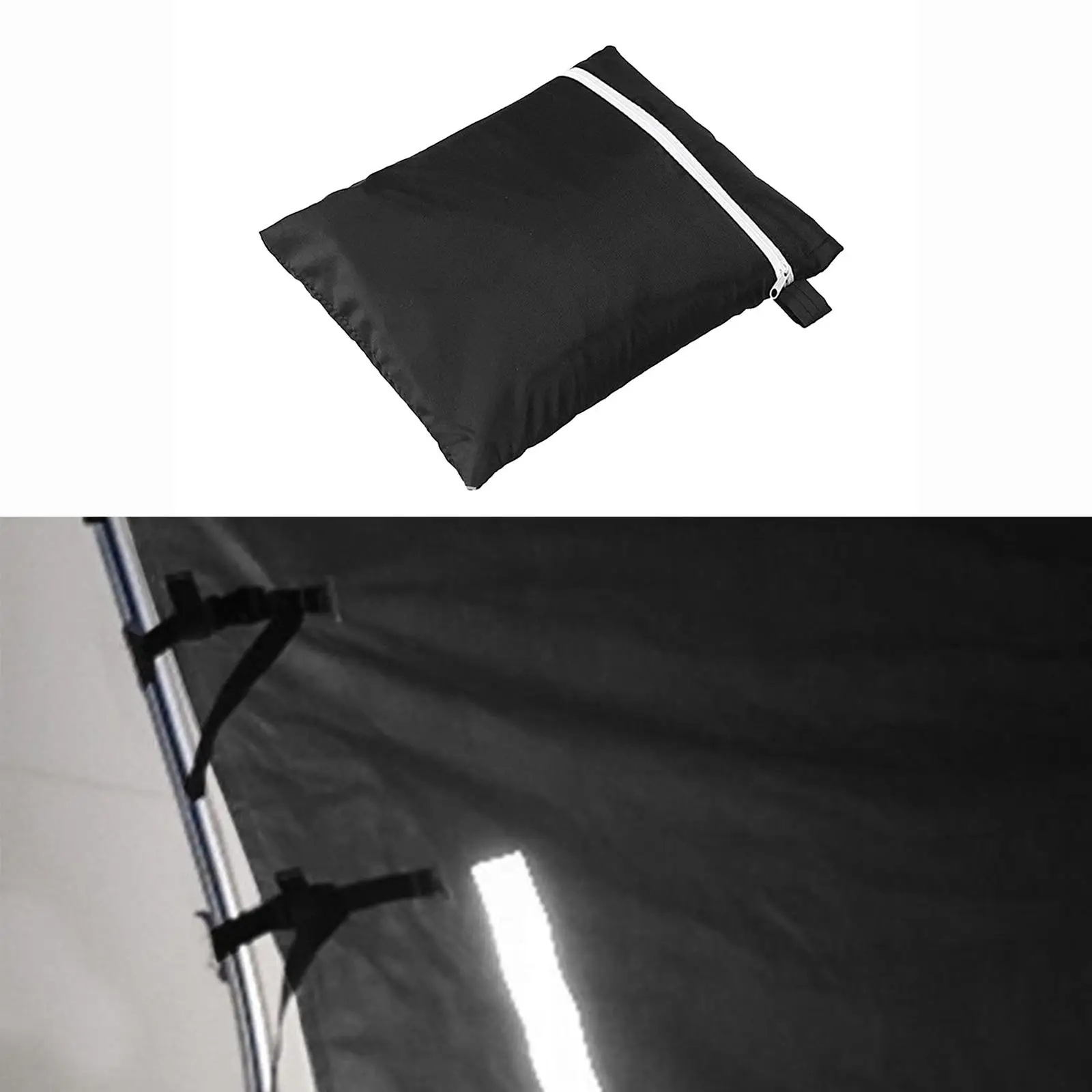 

Waterproof RV Front Towing Cover Universal Fit Oxford Cloth Towing Shield Road Protector with LED for Caravan Traveling