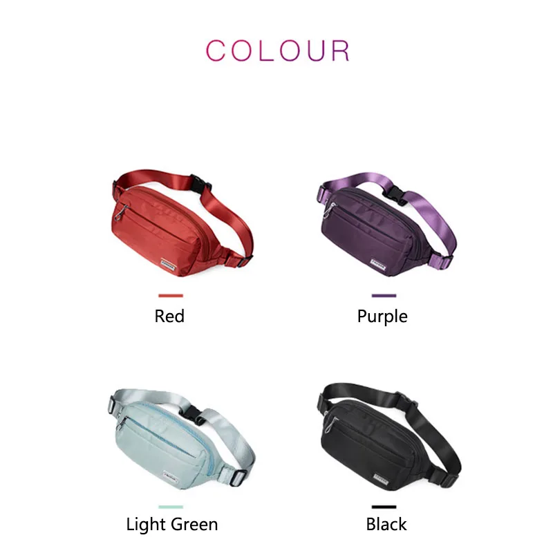 Fouvor Women\'s Bags 2025 Fashion High Quality Waist Pack Outdoor Sport Running Nylon Chest Bags Waterproof Fanny Packs 2800-23