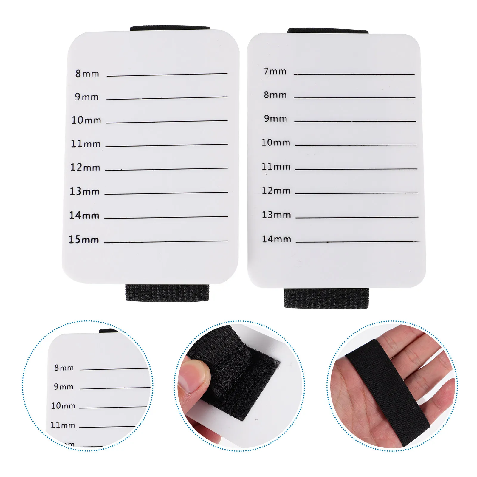 

4Pcs Lash Hand Pallet Elastic Strap Design Hold Strips Securely Comfortable Pick Up Extensions Arrange Printed Lines Evenly