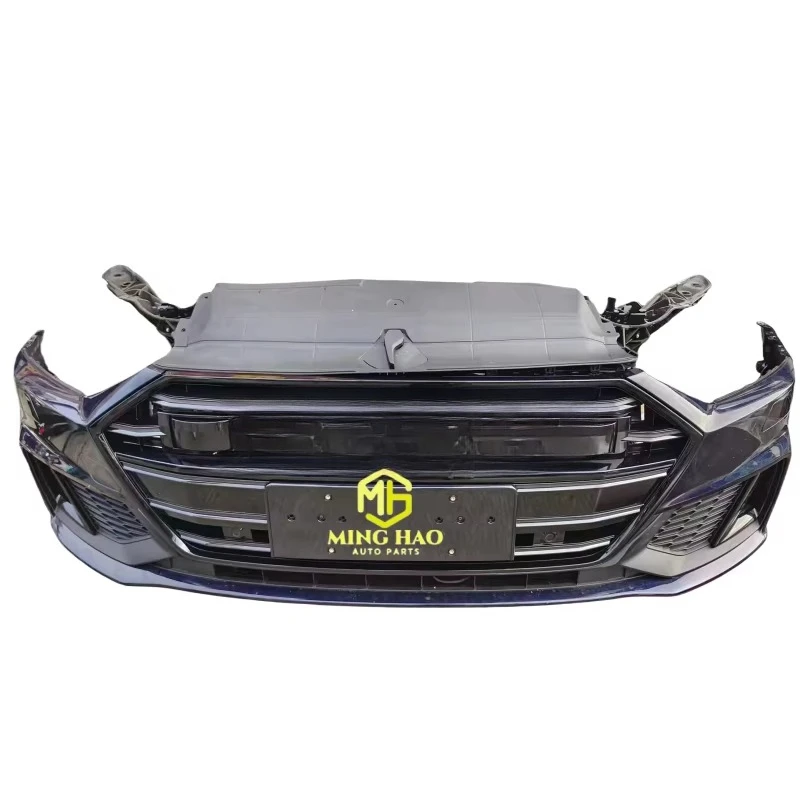 S7 A7 Automotive Components - for Audi 2022-2024 Q7 Complete Bumper Assembly with Grille, Radiator, and Speed Sensors