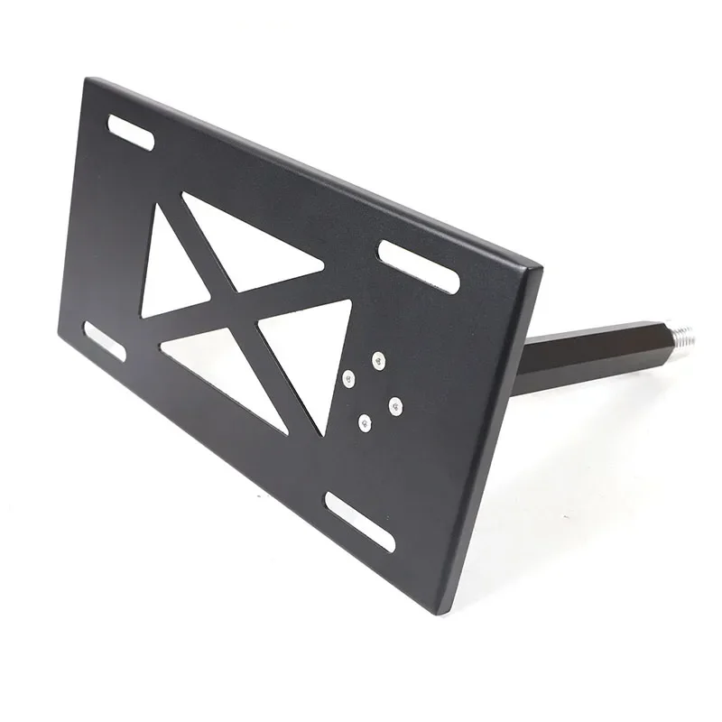 سبائك الألومنيوم الأسود سيارة المصد الأمامي لوحة ترخيص حامل لسيارات BMW 7 Series G70 2023-2024 اكسسوارات السيارات #5