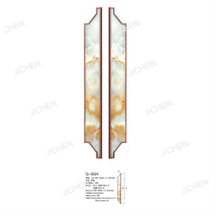 

Дверная ручка JC из мрамора и нержавеющей стали для отелей и ресторанов, антикварная мраморная цельная ручка, керамическая дверная ручка