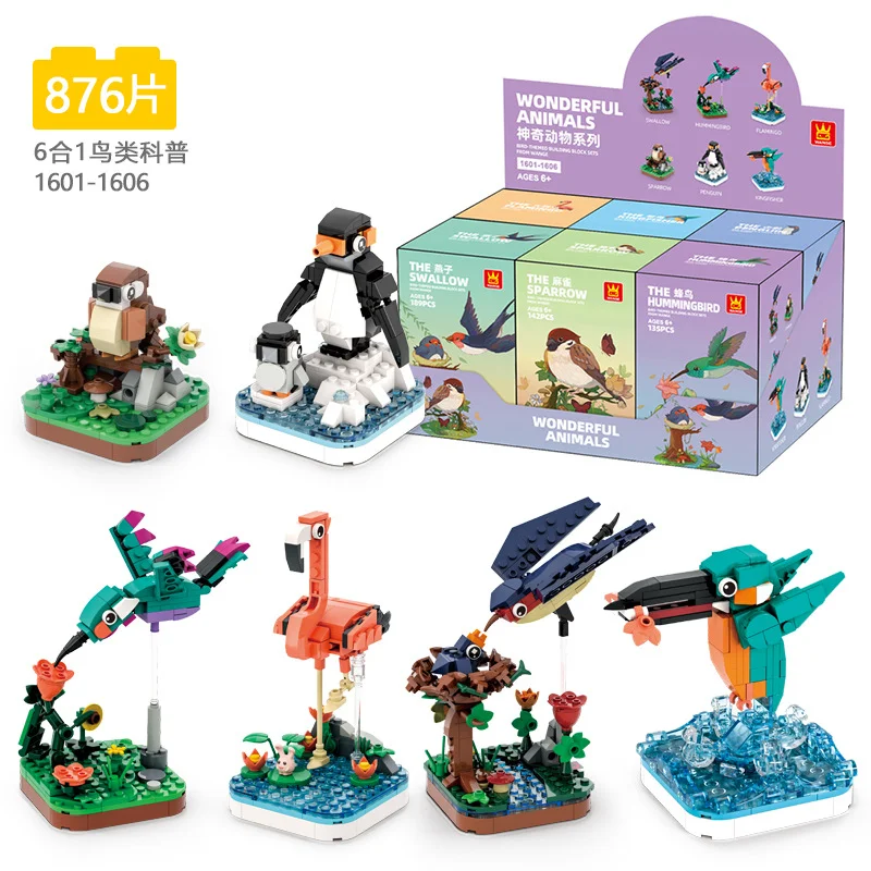 

MOC Creative Animal Series Model DIY Assembly Bird Building Blocks Decoration Children's Puzzle Toy Gift