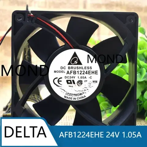 델타 AFB1224EHE DC 24V 1.05A 12038 12CM 높은 공기 흐름 인버터 냉각 팬
