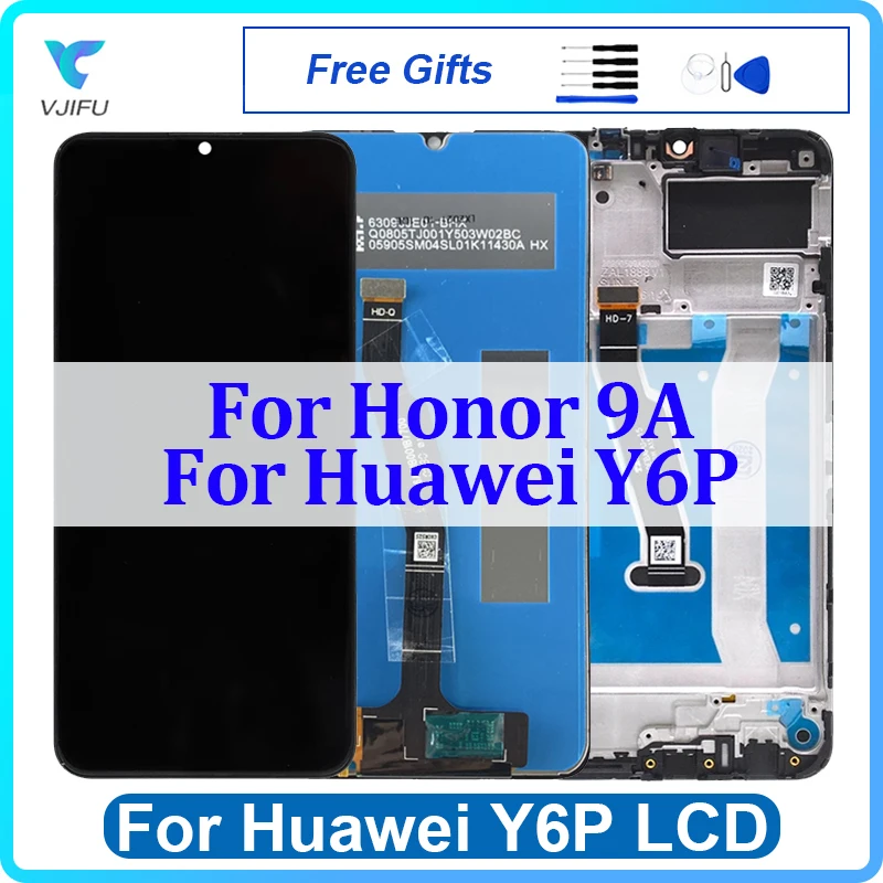 

6.3" Original For Huawei Y6P LCD Display MED-LX9 MED-LX9N Touch Screen For Huawei Honor 9A Digitizer Assembly Replacement Parts