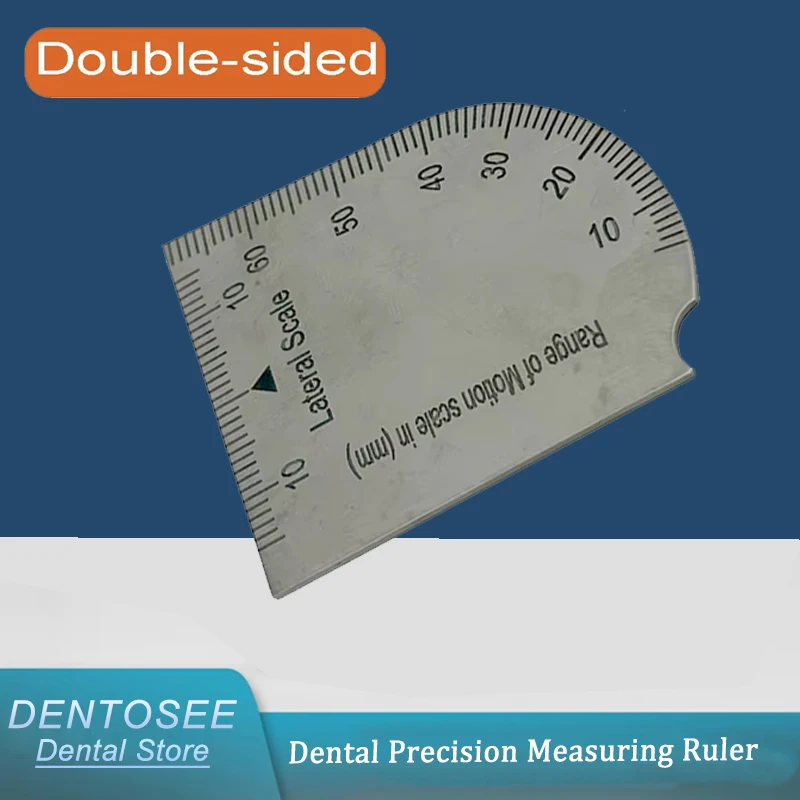 

Dental Thickened Metal Bite Gauge: Precision Caliper Ruler for Measuring Mouth Gag Opening Capacity