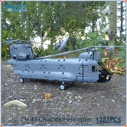 CH 47 Chinook Helicopter Model MOC Building Blocks Creative DIY Assemble Bricks Collection Educational Xmas Toys Gifts 1221PCS