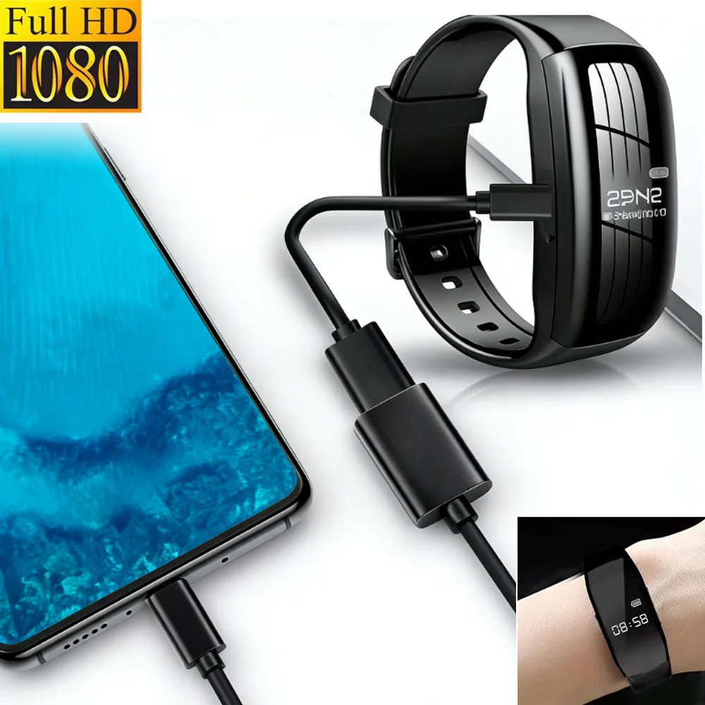 Audio Voice Smart Watch 2 in 1 Recorder Bracelet Mini Camera Watches USB Flash Driver Dictaphone Wristband Noise Reduce Sound Re