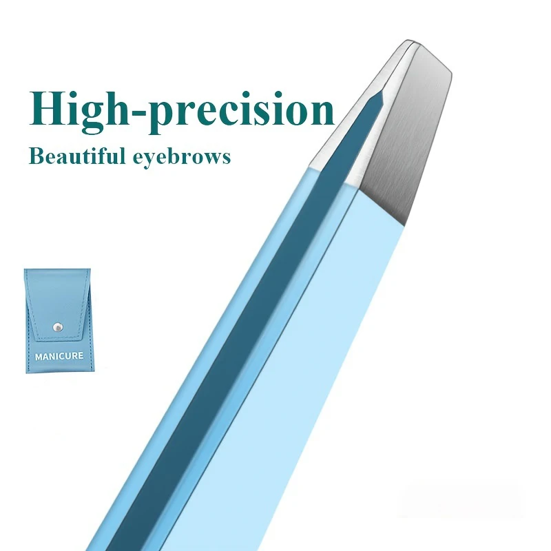 アイブロウクリップ,ステンレス鋼,メイクアップツール,カラーピンセット,美容ヘア,細いヘア