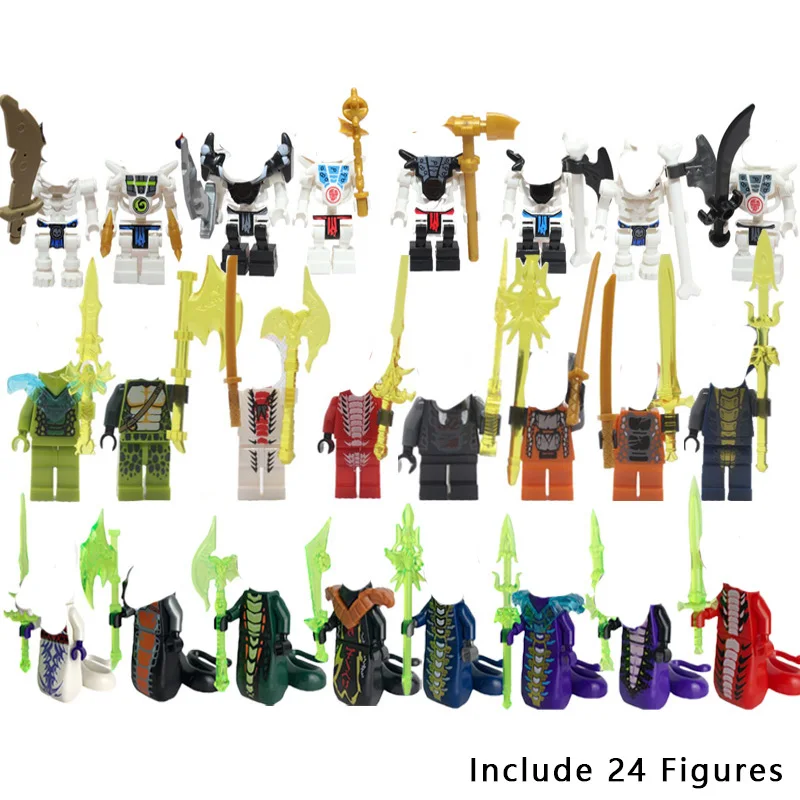 Blocs de construction de figurines Ninja Nya Lloyd Seigneur Garmadon E M. Crâne Sorcier Moro Omega Chokun Anime poupée modèle brique jouet pour enfant cadeaux