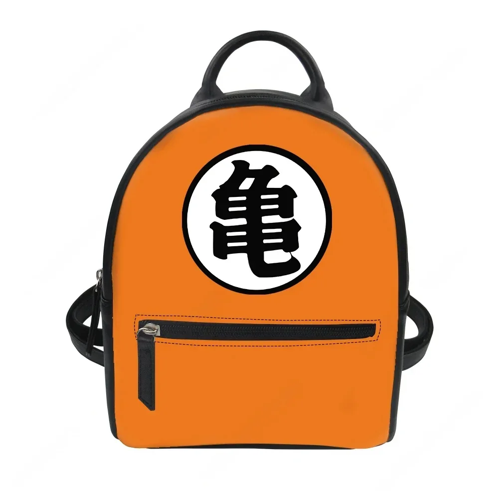 Hot Dragon Master Goku Custom Backpack Purse Women Anime Carter Schoolbags Double Shoulder Bag Mini Daypack Leather Travel Bag