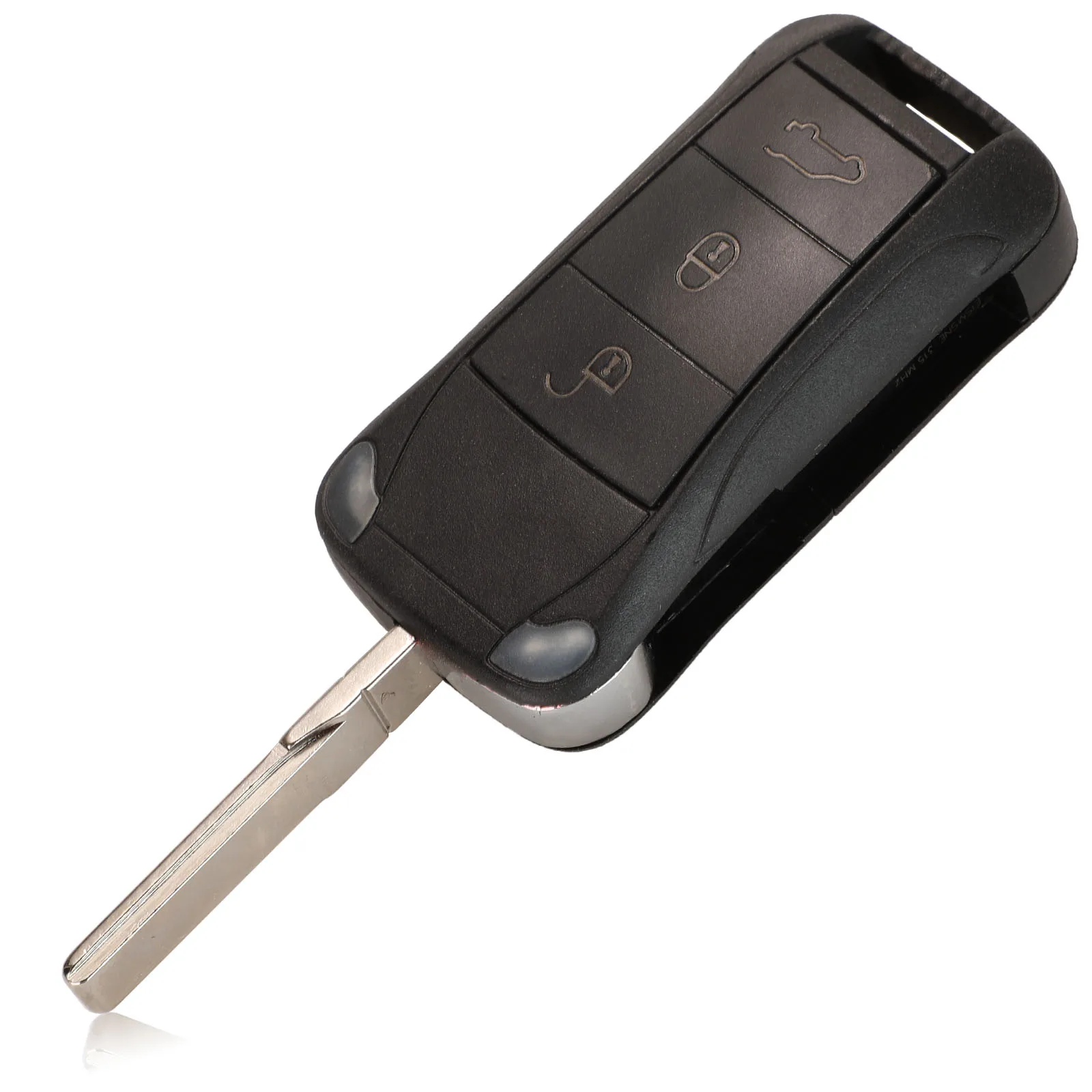 jingyuqin New Car Key For Porsche Cayenne GTS 2/3/4 buttons Remote 315/433MHZ Flip Folding Shell ID46 PCF7946