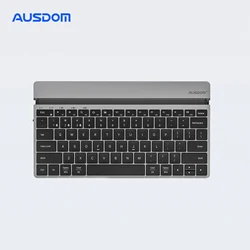 Bluetooth 5.1 Wireless Rechargeable Slim Keyboard With Sliding Stand Universal Noiseless Mini Portable Keyboard For iPad Tablet