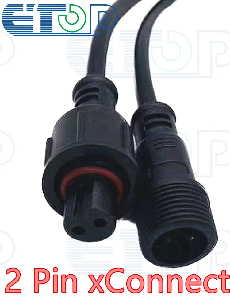 xConnect Raywu type 2 connecteurs en queue de cochon étanches NOIR