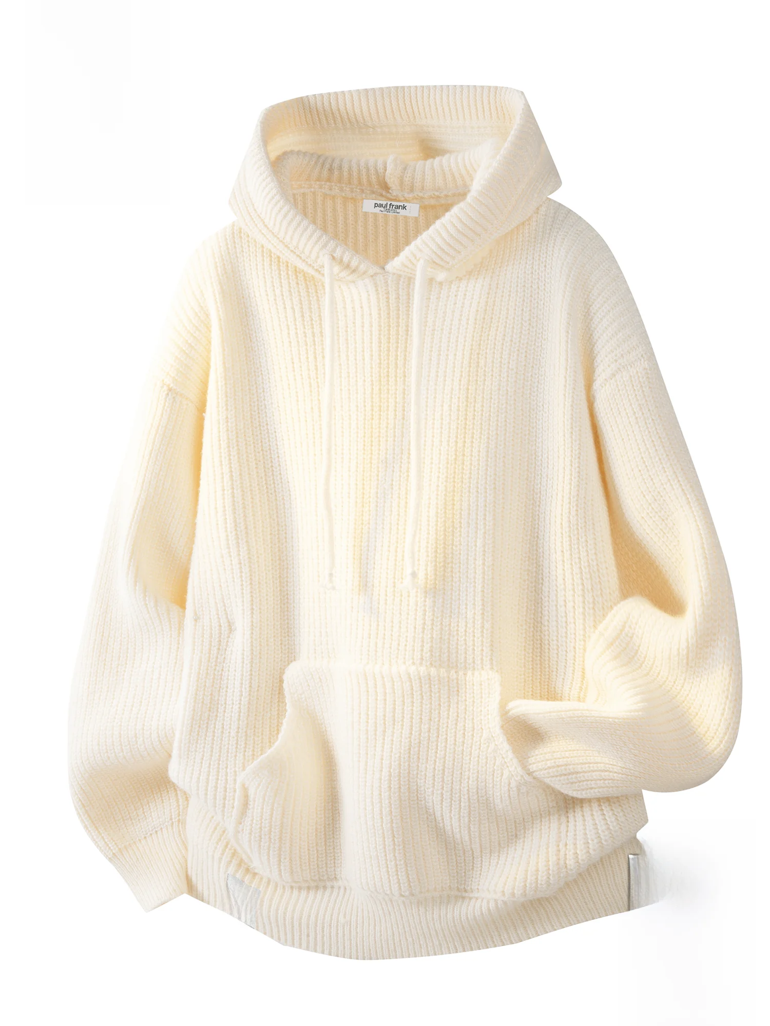 

Мужская зимняя повседневная теплая свободная толстовка Paul Frank с капюшоном, вязаный свитер из полиэстера, с длинными рукавами, средней толщины, с принтом обезьяны Large Mouth Monkey