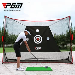 PGM-Juego de entrenador de red de Golf grande de 3m, tela de nailon multifunción para interiores y exteriores, accesorios de práctica de corte de columpio LXW023