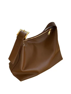 Crossbody bag large capacity bag female 2023 new high-end sense niche wide shoulder commuter bag soft tote bag handbags