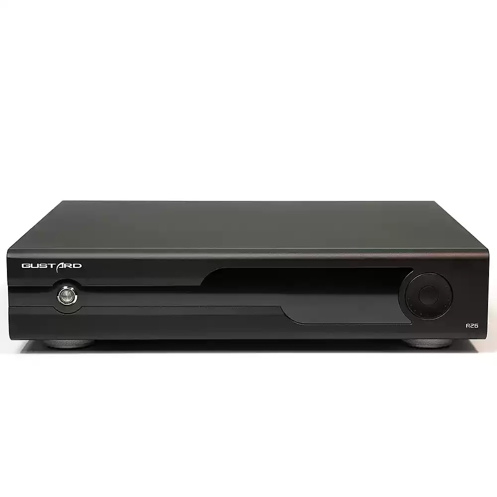 Gustard DAC-R26 discreto r2r dac com streamer renderer roon xmos usb dsd512 pcm768k iis dsd1024 k2 relógio lan 1bit mqa dac r26