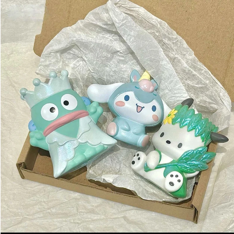 Kuromi Pochacco Cinnamoroll Block Anhänger Serie Blind Box Kawai Engel Anime Action Figur Kind Trendy Spielzeug Mädchen Weihnachten Geschenke