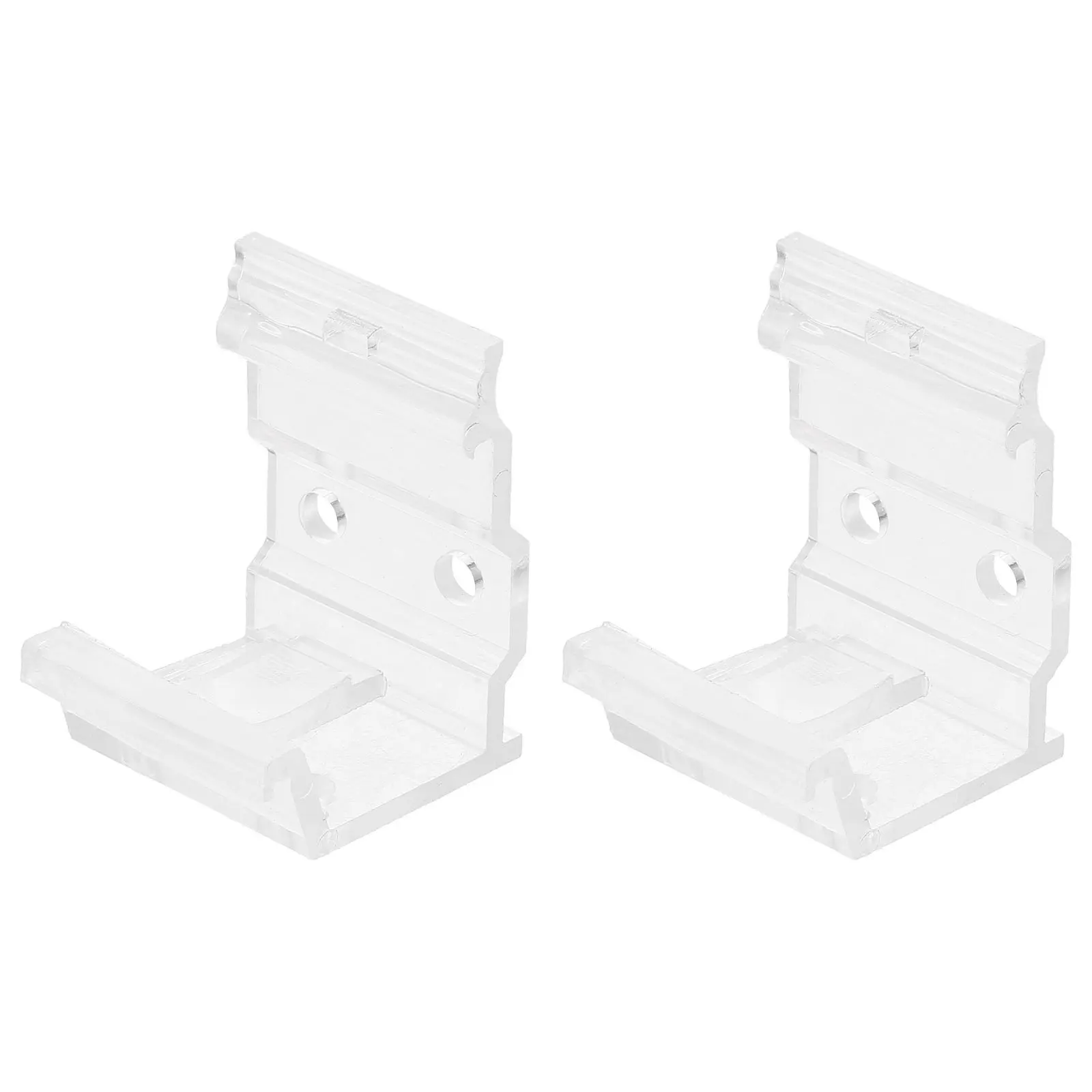 

2Pcs Curtain Fixing Bracket Vertical Blind Fixing Bracket Strong Clamp ABS Material No Tools Needed for Home Office Decor