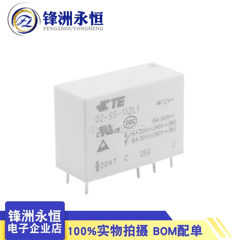 TE TYCO 릴레이 OZ-SS-112L1, OZ SS 112L1 12VDC 12V 릴레이, 16A 8PIN 전원 릴레이, 1 개