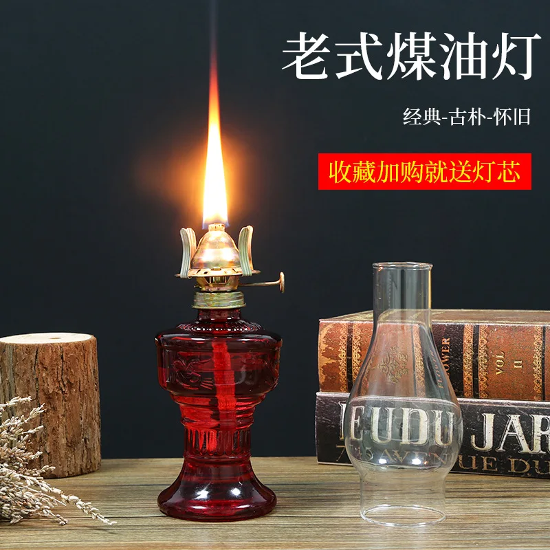 

Retro and old-fashioned fuel coal oil lamp, desk lamp, household lighting, horse lamps, outdoor lamps, camping lamps