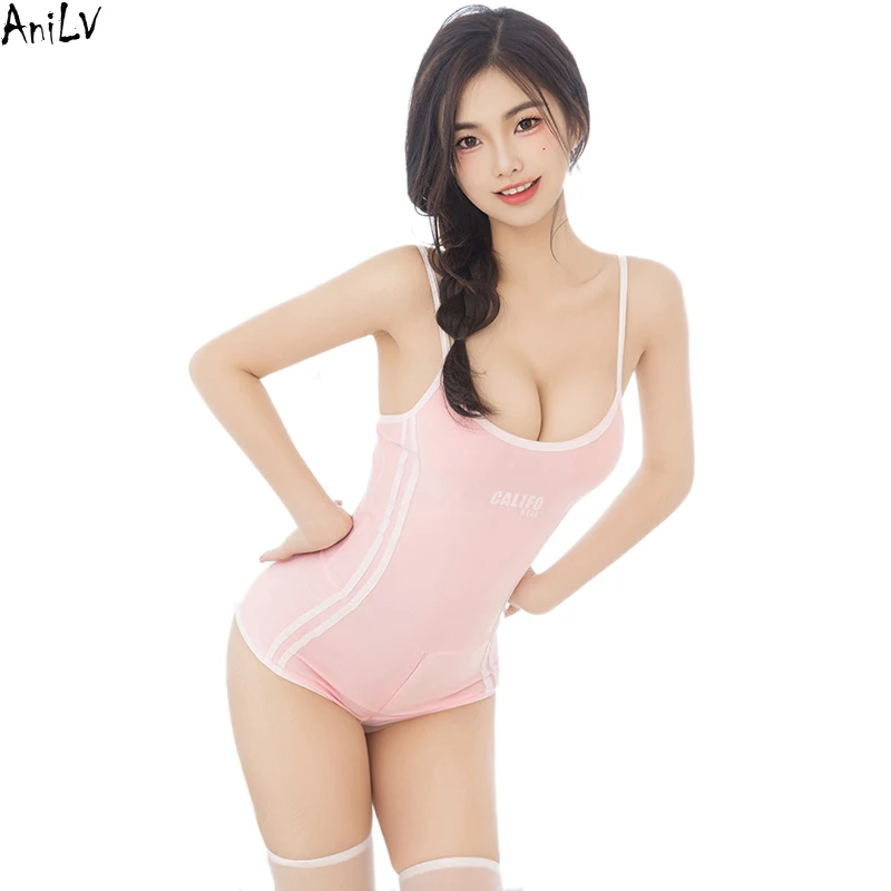 AniLV Japanese Anime Student Swimming Class School Swimsuit Bodysuit Cosplay Uniform Women Gymnastic Clothes Outfit Costume