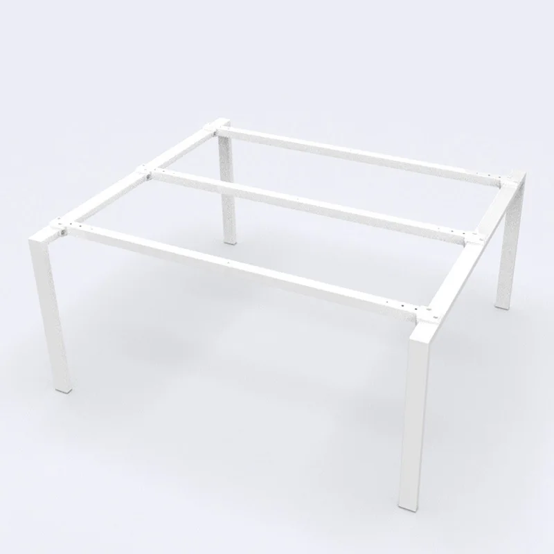 2-person office table rack thickened table leg bracket wrought iron metal bracket iron pipe table