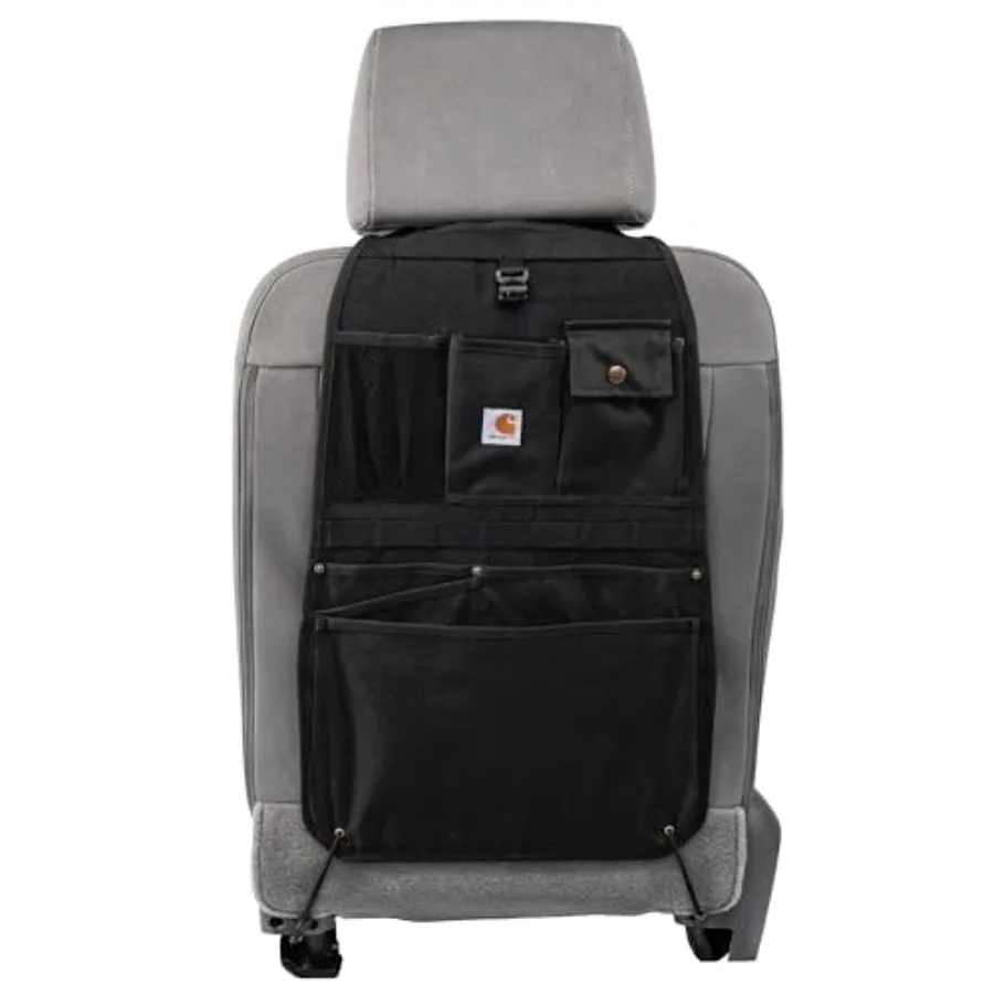 

Universal Nylon Duck Automotive Seat Back Organizer Organization for Work and Black